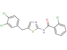 2-chloro-N-[5-(3,4-dichlorobenzyl)-1,3-thiazol-2-yl]benzamide