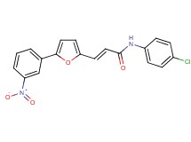 N-(4-chlorophenyl)-3-[5-(3-nitrophenyl)-2-furyl]acrylamide