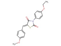 3-(4-ethoxyphenyl)-5-(4-methoxybenzylidene)-1,3-thiazolidine-2,4-dione