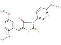 5-(2,5-dimethoxybenzylidene)-3-(4-methoxyphenyl)-2-thioxo-1,3-thiazolidin-4-one