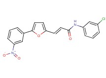 N-(3-chlorophenyl)-3-[5-(3-nitrophenyl)-2-furyl]acrylamide