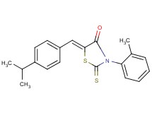 5-(4-isopropylbenzylidene)-3-(2-methylphenyl)-2-thioxo-1,3-thiazolidin-4-one