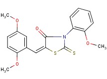 5-(2,5-dimethoxybenzylidene)-3-(2-methoxyphenyl)-2-thioxo-1,3-thiazolidin-4-one
