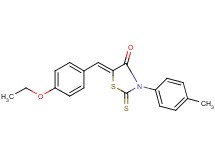 5-(4-ethoxybenzylidene)-3-(4-methylphenyl)-2-thioxo-1,3-thiazolidin-4-one