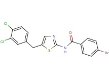 4-bromo-N-[5-(3,4-dichlorobenzyl)-1,3-thiazol-2-yl]benzamide