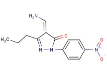 4-(aminomethylene)-2-(4-nitrophenyl)-5-propyl-2,4-dihydro-3H-pyrazol-3-one