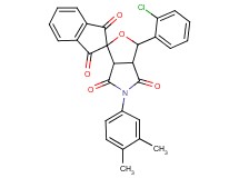 3-(2-chlorophenyl)-5-(3,4-dimethylphenyl)-3a,6a-dihydrospiro[furo[3,4-c]pyrrole-1,2'-indene]-1',3',4,6(3H,5H)-tetrone