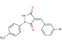 4-(3-bromobenzylidene)-1-(4-methylphenyl)-3,5-pyrazolidinedione