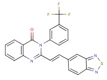 2-[2-(2,1,3-benzothiadiazol-5-yl)vinyl]-3-[3-(trifluoromethyl)phenyl]-4(3H)-quinazolinone