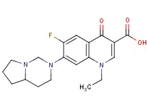 1-ethyl-6-fluoro-7-(hexahydropyrrolo[1,2-c]pyrimidin-2(1H)-yl)-4-oxo-1,4-dihydro-3-quinolinecarboxylic acid