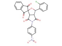 3-(2-chlorophenyl)-5-(4-nitrophenyl)-3a,6a-dihydrospiro[furo[3,4-c]pyrrole-1,2'-indene]-1',3',4,6(3H,5H)-tetrone