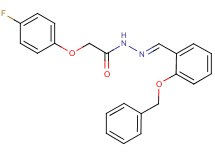 N'-[2-(benzyloxy)benzylidene]-2-(4-fluorophenoxy)acetohydrazide