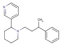 3-[1-(3-phenylbutyl)-2-piperidinyl]pyridine