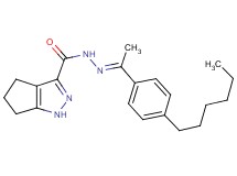 N'-[1-(4-hexylphenyl)ethylidene]-1,4,5,6-tetrahydrocyclopenta[c]pyrazole-3-carbohydrazide
