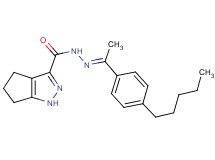 N'-[1-(4-pentylphenyl)ethylidene]-1,4,5,6-tetrahydrocyclopenta[c]pyrazole-3-carbohydrazide