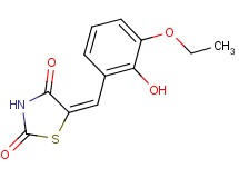 5-(3-ethoxy-2-hydroxybenzylidene)-1,3-thiazolidine-2,4-dione