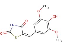 5-(4-hydroxy-3,5-dimethoxybenzylidene)-1,3-thiazolidine-2,4-dione