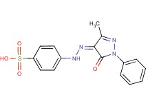 4-[2-(3-methyl-5-oxo-1-phenyl-1,5-dihydro-4H-pyrazol-4-ylidene)hydrazino]benzenesulfonic acid