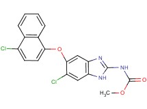 methyl {6-chloro-5-[(4-chloro-1-naphthyl)oxy]-1H-benzimidazol-2-yl}carbamate