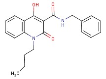 N-benzyl-1-butyl-4-hydroxy-2-oxo-1,2-dihydro-3-quinolinecarboxamide