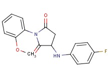 3-[(4-fluorophenyl)amino]-1-(2-methoxyphenyl)-2,5-pyrrolidinedione