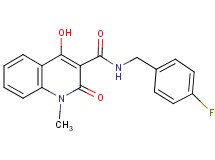 N-(4-fluorobenzyl)-4-hydroxy-1-methyl-2-oxo-1,2-dihydro-3-quinolinecarboxamide