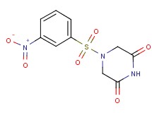 4-[(3-nitrophenyl)sulfonyl]-2,6-piperazinedione