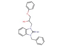 1-(3-benzyl-2-imino-2,3-dihydro-1H-benzimidazol-1-yl)-3-phenoxy-2-propanol hydrochloride