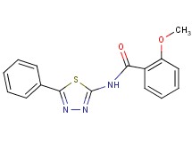 2-methoxy-N-(5-phenyl-1,3,4-thiadiazol-2-yl)benzamide