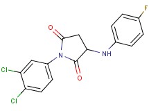 1-(3,4-dichlorophenyl)-3-[(4-fluorophenyl)amino]-2,5-pyrrolidinedione