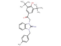 1-(3,5-di-tert-butyl-4-hydroxyphenyl)-2-[2-imino-3-(4-methylbenzyl)-2,3-dihydro-1H-benzimidazol-1-yl]ethanone hydrobromide
