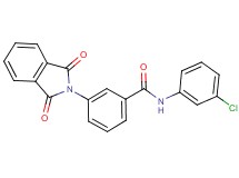 N-(3-chlorophenyl)-3-(1,3-dioxo-1,3-dihydro-2H-isoindol-2-yl)benzamide