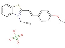 3-ethyl-2-[2-(4-methoxyphenyl)vinyl]-1,3-benzothiazol-3-ium perchlorate