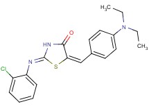 2-[(2-chlorophenyl)imino]-5-[4-(diethylamino)benzylidene]-1,3-thiazolidin-4-one