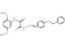 2-{2-[4-(benzyloxy)benzylidene]hydrazino}-N-(2,5-dimethoxyphenyl)-2-oxoacetamide
