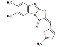 6,7-dimethyl-2-[(5-methyl-2-furyl)methylene][1,3]thiazolo[3,2-a]benzimidazol-3(2H)-one