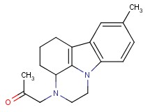 1-(8-methyl-1,2,3a,4,5,6-hexahydro-3H-pyrazino[3,2,1-jk]carbazol-3-yl)acetone hydrochloride