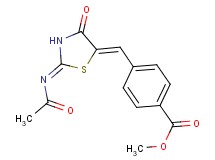 methyl 4-{[2-(acetylimino)-4-oxo-1,3-thiazolidin-5-ylidene]methyl}benzoate