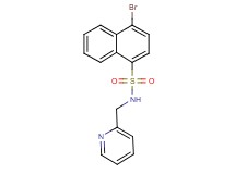 4-bromo-N-(2-pyridinylmethyl)-1-naphthalenesulfonamide