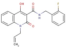 1-allyl-N-(2-fluorobenzyl)-4-hydroxy-2-oxo-1,2-dihydro-3-quinolinecarboxamide