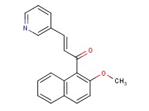 1-(2-methoxy-1-naphthyl)-3-(3-pyridinyl)-2-propen-1-one