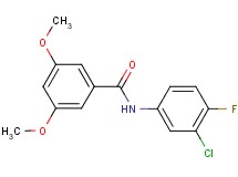N-(3-chloro-4-fluorophenyl)-3,5-dimethoxybenzamide