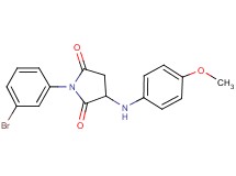 1-(3-bromophenyl)-3-[(4-methoxyphenyl)amino]-2,5-pyrrolidinedione