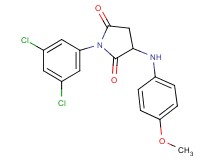 1-(3,5-dichlorophenyl)-3-[(4-methoxyphenyl)amino]-2,5-pyrrolidinedione