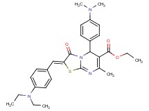 ethyl 2-[4-(diethylamino)benzylidene]-5-[4-(dimethylamino)phenyl]-7-methyl-3-oxo-2,3-dihydro-5H-[1,3]thiazolo[3,2-a]pyrimidine-6-carboxylate