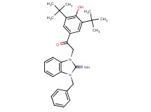 2-(3-benzyl-2-imino-2,3-dihydro-1H-benzimidazol-1-yl)-1-(3,5-di-tert-butyl-4-hydroxyphenyl)ethanone hydrobromide