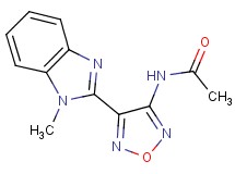 N-[4-(1-methyl-1H-benzimidazol-2-yl)-1,2,5-oxadiazol-3-yl]acetamide