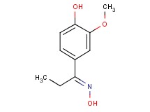 1-(4-hydroxy-3-methoxyphenyl)-1-propanone oxime