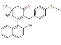 2,2-dimethyl-5-[4-(methylthio)phenyl]-2,3,5,6-tetrahydrobenzo[a]phenanthridin-4(1H)-one