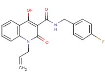 1-allyl-N-(4-fluorobenzyl)-4-hydroxy-2-oxo-1,2-dihydro-3-quinolinecarboxamide